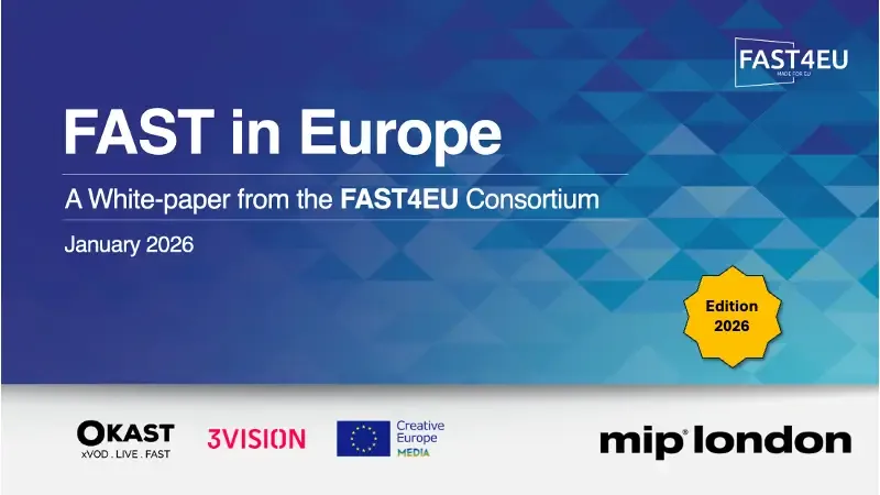 Cover of the FAST in Europe white paper, 2026 edition