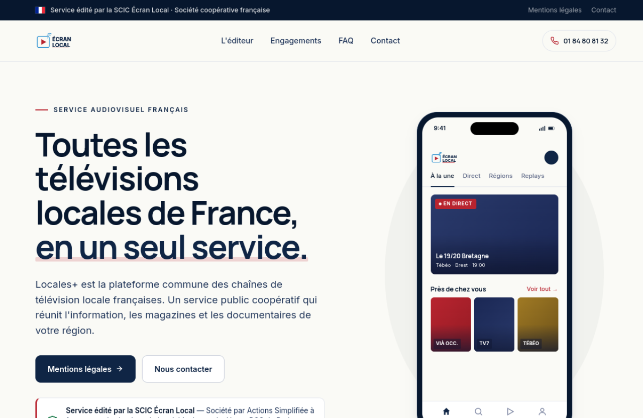 Locale+ multiscreen OTT service interface